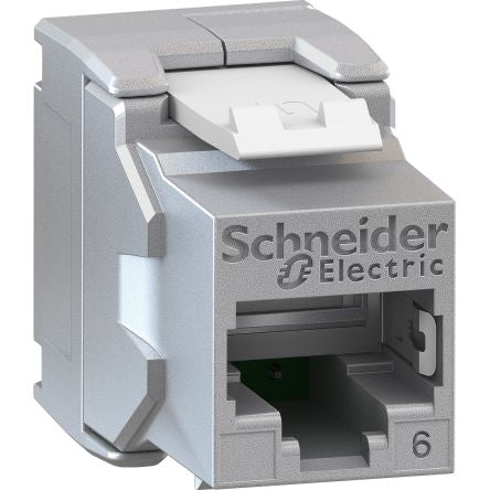 Schneider Electric Infraplus-MP Series RJ45 Connector Female, Cable, Cat6 Shielded Rectangular 1 Port 1 Way
