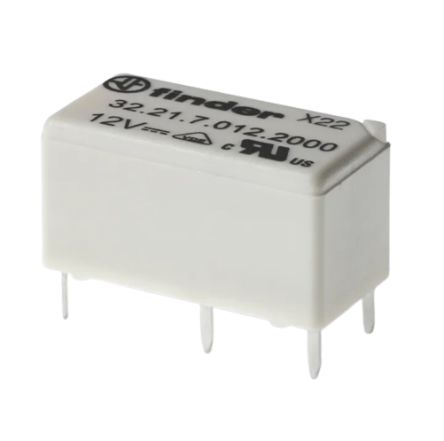 Finder PCB Relay, 48V dc, 5 V dc Coil, 6A Switching Current, 1 NO
