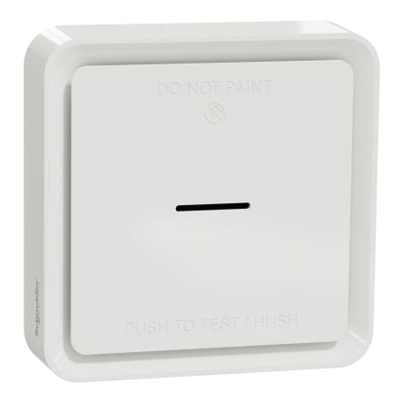 Schneider Electric Thermoplastic Smoke Detector Smoke Detector, 85 dB, 230 V