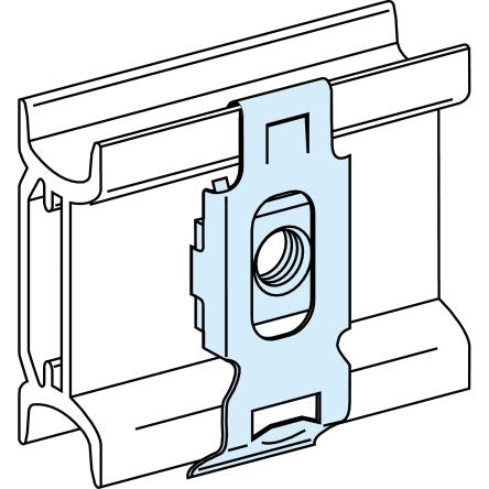 Schneider Electric PrismaSeT G Series Clip Nut for Use with DIN Rail Terminal Accessories