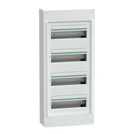 Schneider Electric White Plastic PrismaSeT XS Control Station Enclosure - 4 Hole