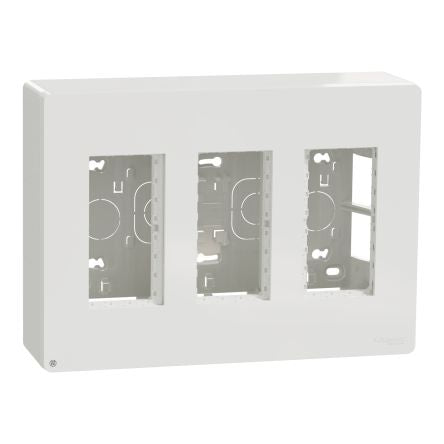 Schneider Electric White ABS Unica Control Station Enclosure - 4 Hole