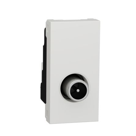 Schneider Electric, Unica IP20 White Vertical Socket