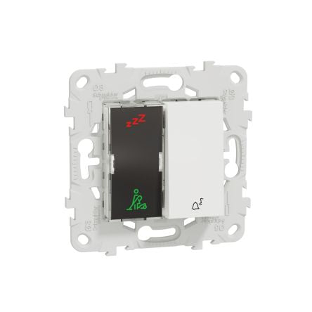 Schneider Electric, Unica, Screw, Screw White LED Indicator, IP2X, Rectangular