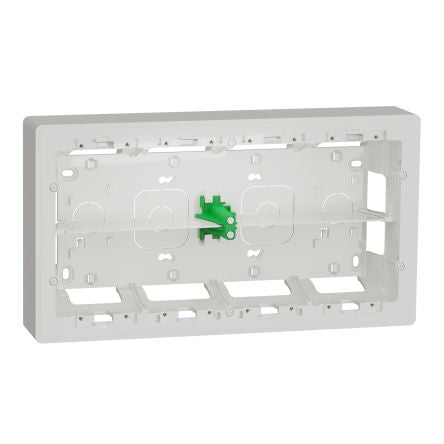 Schneider Electric White ABS Unica Control Station Enclosure - 10 Hole
