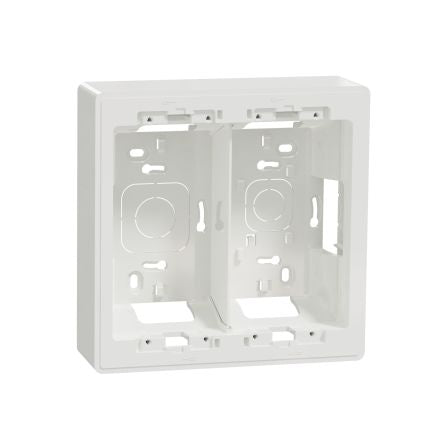 Schneider Electric White ABS Unica Control Station Enclosure - 4 Hole