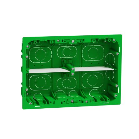 Schneider Electric Green ABS Unica Control Station Enclosure - 8 Hole