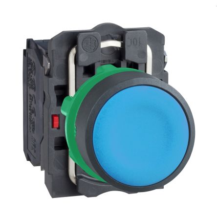 Schneider Electric Harmony Series Push Button Switch, Spring Return, Panel, 22.5 mm Cutout, 1 NO/1 NC, IP66, IP67, IP69,