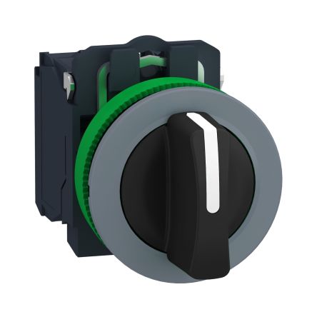 Schneider Electric Handle Selector Switch - (2 NO) 30.5 mm Cutout Diameter 3 Positions