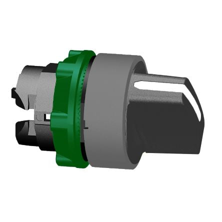 Schneider Electric Harmony Series 3 Position Selector Switch Head, 22 mm Cutout, Black Handle, IP67