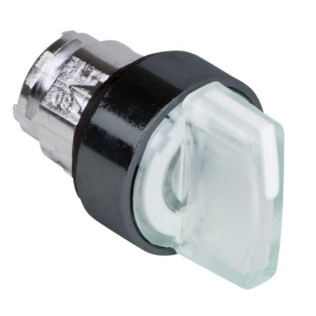 Schneider Electric Harmony Series 3 Position Illuminated Selector Switch Head, 22 mm Cutout, White Handle, IP69, IP66,