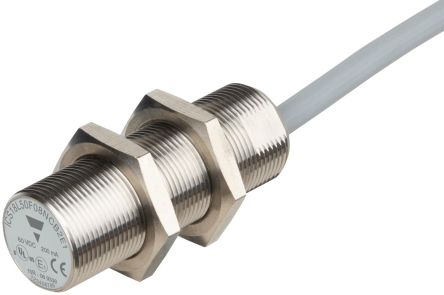 Carlo Gavazzi ICS18L50F08NCB2E1 Threaded Barrel Inductive Proximity Sensor, M18 NPN ICS18 60V dc 8 mm 60 V dc 200mA