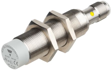Carlo Gavazzi ICS18L50N14NCM1E1 Threaded Barrel Inductive Proximity Sensor, M18 NPN ICS18 60V dc 14 mm 60 V dc 200mA