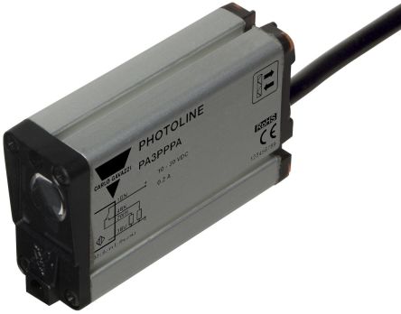 Carlo Gavazzi Polarised Retroreflective Photoelectric Sensor, Block Sensor