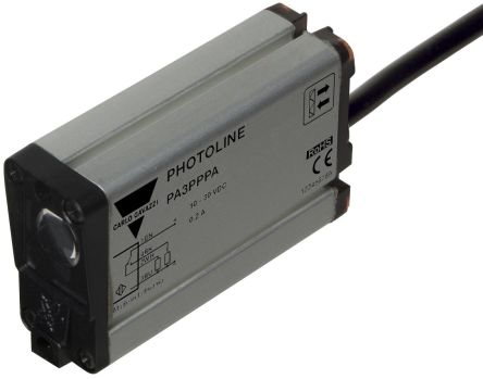 Carlo Gavazzi Polarised Retroreflective Photoelectric Sensor, Block Sensor