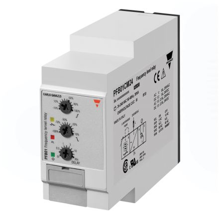Carlo Gavazzi Monitoring Relay, 24/240 V ac Monitor Range, SPDT, DIN Rail, 24V ac, 240 V ac