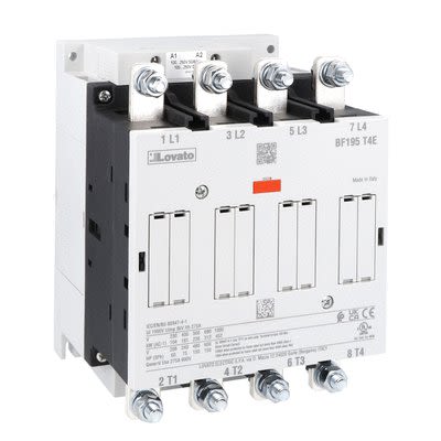 Lovato BF195 Contactor, 24V ac/dc, 60 V ac/dc Coil, 4-Pole, 312 kW, 1kV