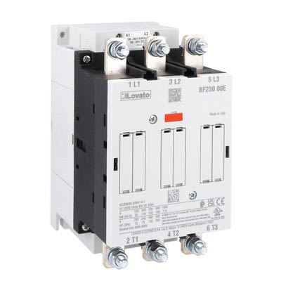 Lovato BF230 Contactor, 130V ac/dc, 48 V ac/dc Coil, 3-Pole, 230 A, 132 kW, 1kV