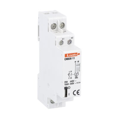 Lovato DIN Rail Latching Relay, 12V Coil, 20A Switching Current, SPDT