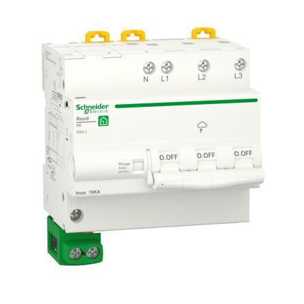 Schneider Electric 3 Phase Surge Arrester, 20 kA, 1.5 kV, DIN Rail