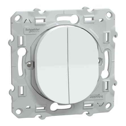 Schneider Electric 2 Way White 10A Ovalis Series