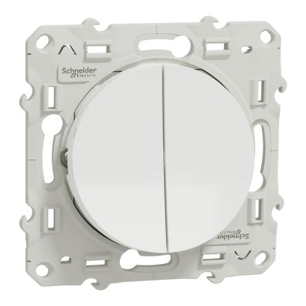 Schneider Electric 2 Way White 10A Odace 2011 Series