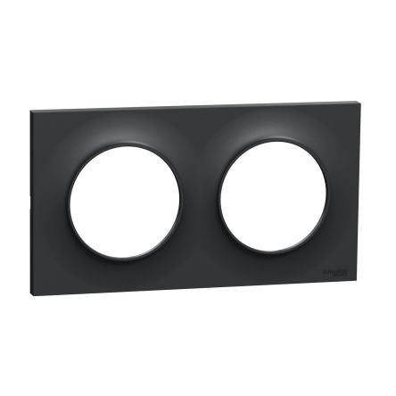 Schneider Electric Black 2 Gang Cover