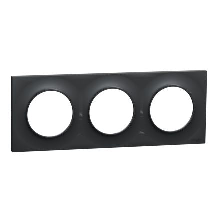 Schneider Electric Black 3 Gang Cover