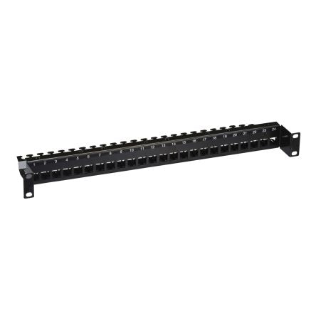 Schneider Electric Rolled sheet metal sheet ABS, Polycarbonate plastic part Patch Panel, 1 U, Shielded 44.5 mm 44.5mm