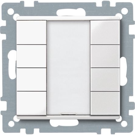 Schneider Electric KNX Series Push Button Switch, Panel, 22 mm Cutout, White LED, IP20