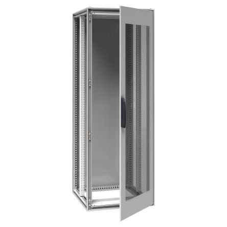Schneider Electric PrismaSeT Series Galvanised Steel 1-Door Floor Standing Enclosure, IP55 800 mm, 700 mm 2000 mm