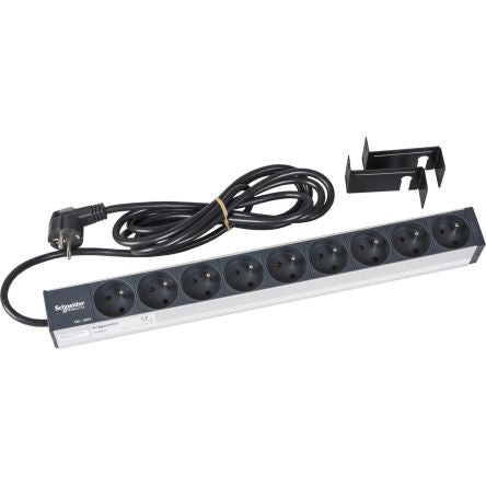 Schneider Electric 9 Socket 2P + E Extension Reel Socket Outlet, 230V