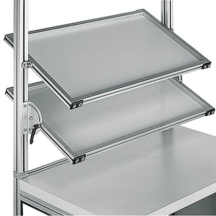 Bosch Rexroth Polypropylene Light Grey Shelf x 410mm x 610 mm