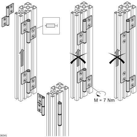 Bosch Rexroth Steel Hinge Pin with a Grooved Pin, 70 mm x 6mm x 6 mm