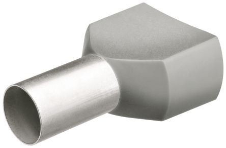Knipex, 97 99 Insulated Ferrule, 8 mm Pin Length, 1.7 mm Pin Diameter, Grey from 18 AWG to 18 AWG Wire Size