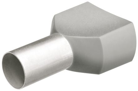 Knipex, 97 99 Insulated Ferrule, 12 mm Pin Length, 3.7 mm Pin Diameter, Grey from 12 AWG to 12 AWG Wire Size
