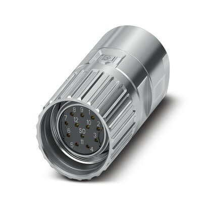 Phoenix Contact Connector, 12 Contacts, Cable, M23 Connector, Socket, Female, IP66, IP68, IP69K, M23 PRO Series