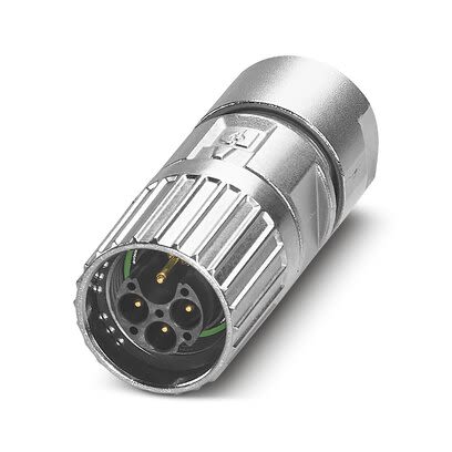 Phoenix Contact Connector, 4 Contacts, Cable, M17 Connector, Plug, Male, IP67, IP68, M17 PRO Series