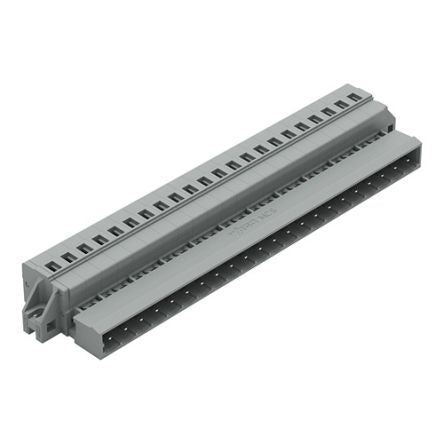WAGO 231 Series Feed Through Pluggable Connector Male Cage Clamp, 22-Pole, 12A, 22-Way