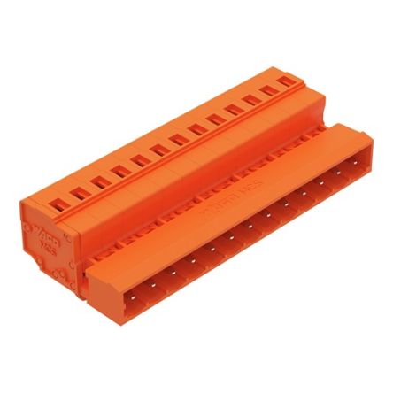 WAGO 231 Series Snap-in Pluggable Connector Male Cage Clamp, 13-Pole, 12A, 13-Way