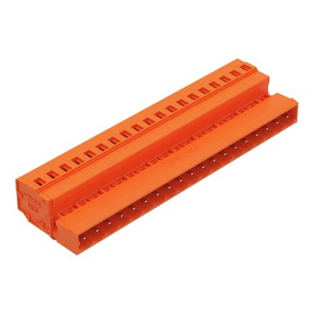 WAGO 231 Series Snap-in Pluggable Connector Male Cage Clamp, 19-Pole, 12A, 19-Way