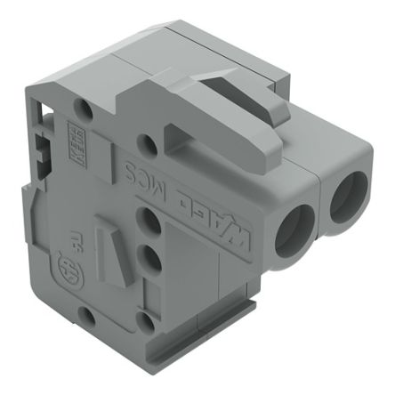 WAGO 232 Series Connector Female Cage Clamp, 2-Pole, 14A, 2-Way