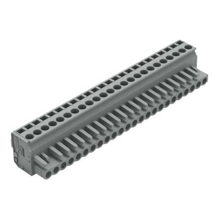 WAGO 232 Series Snap-in Connector Female Cage Clamp, 24-Pole, 14A, 24-Way