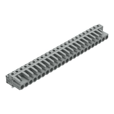WAGO 232 Series Angled PCB PCB Header, 23-Contact, 1 Row, 5 mm Pitch Solder