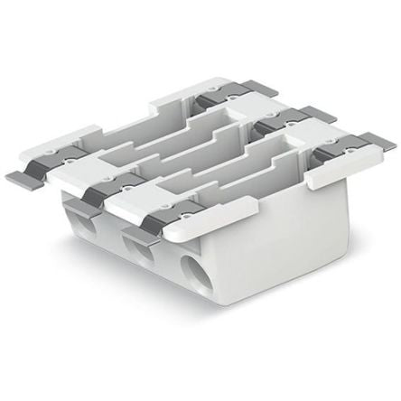 WAGO 2070 Series PCB Terminal Block, 3-Contact, 6.5 mm Pitch, Through Hole, 1 Row