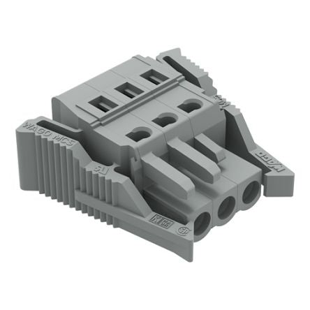 WAGO 231 Series Snap-in Pluggable Connector Female Cage Clamp, 3-Pole, 16A, 3-Way