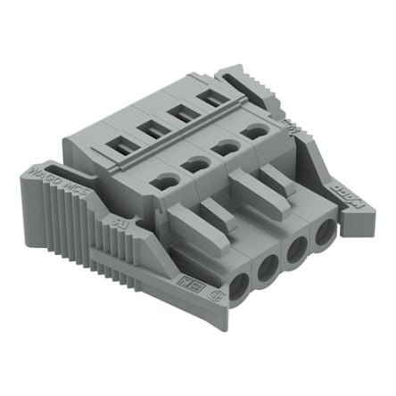 WAGO 231 Series Snap-in Connector Female Cage Clamp, 4-Pole, 16A, 4-Way