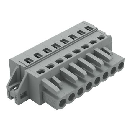WAGO 231 Series Feed Through Connector Female Cage Clamp, 8-Pole, 16A, 8-Way