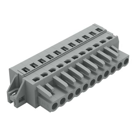 WAGO 231 Series Snap-in Connector Female Cage Clamp, 11-Pole, 16A, 11-Way