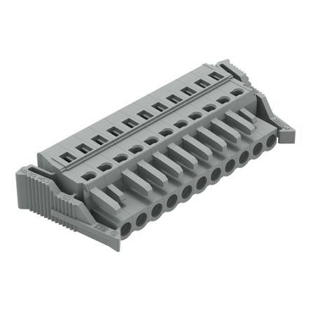 WAGO 231 Series Pluggable Connector Female Cage Clamp, 11-Pole, 16A, 11-Way